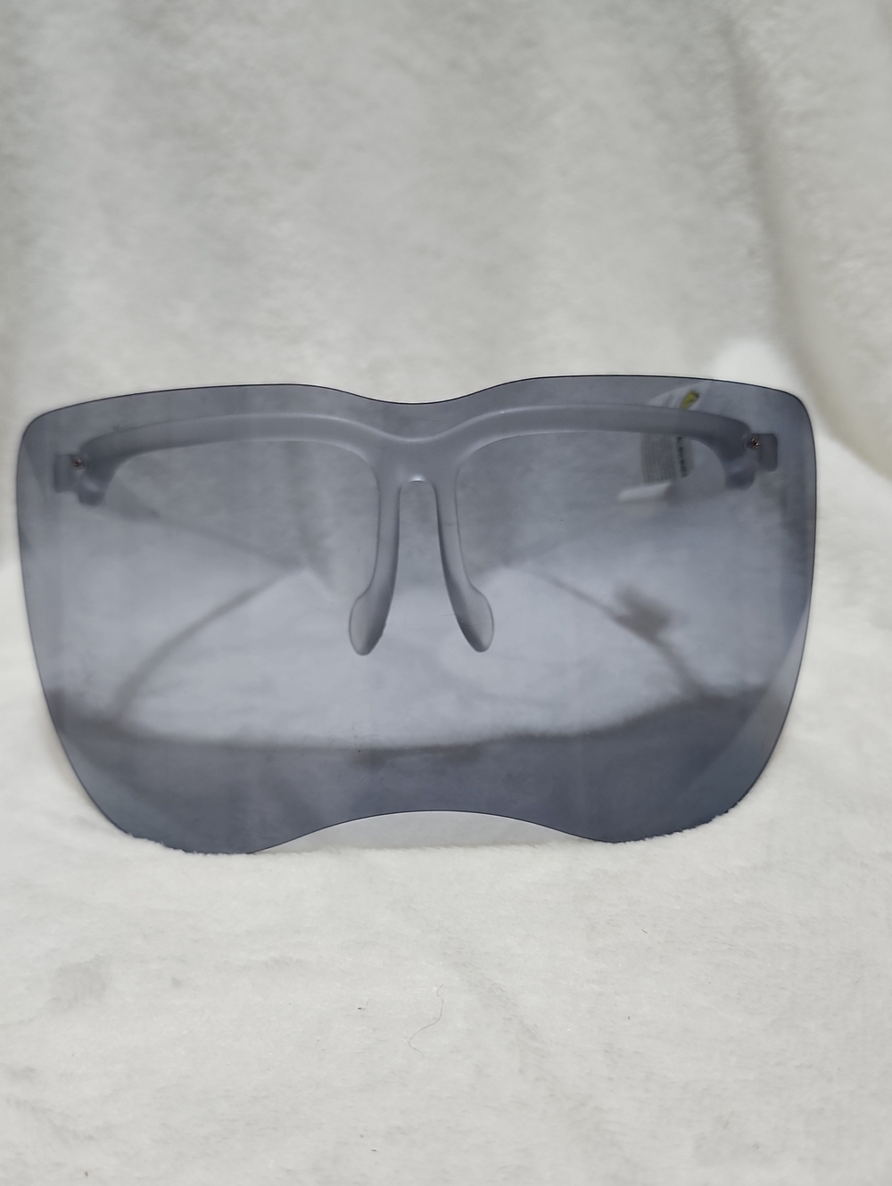 Oversized Shield Glasses in Smoke Gray
